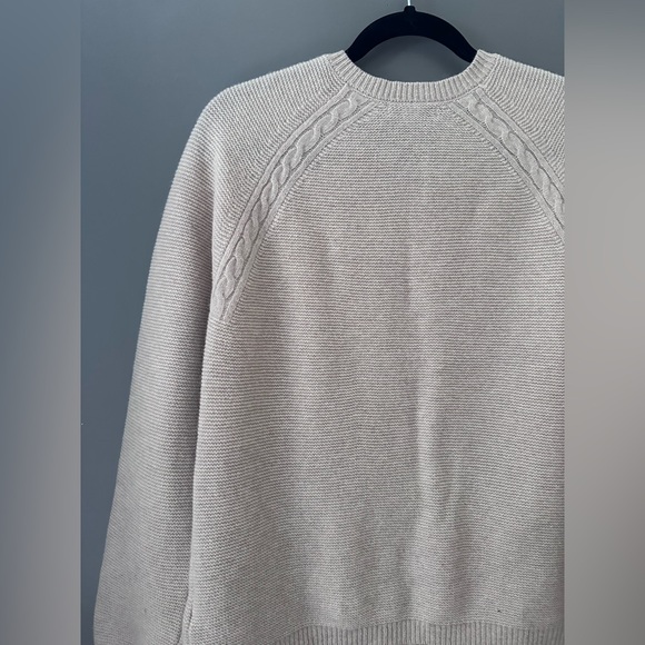 TABITHA WEBB womens M Tan Lambswool Cardigan SWEATER Multi Buttons Preppy Artsy - Picture 9 of 11